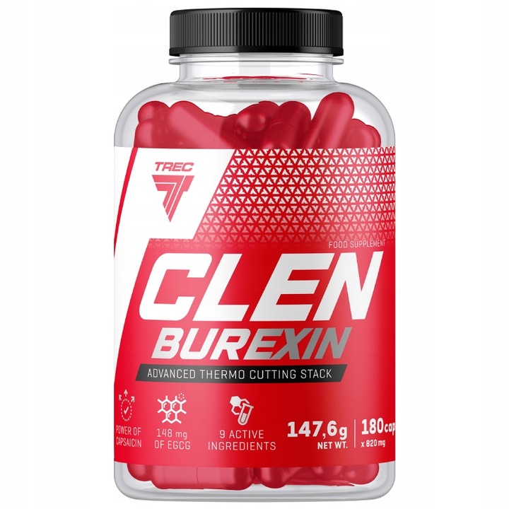 TREC CLENBUREXIN 180 KAPS SPALACZ TŁUSZCZU REDUKCJA MASY FAT BURNER