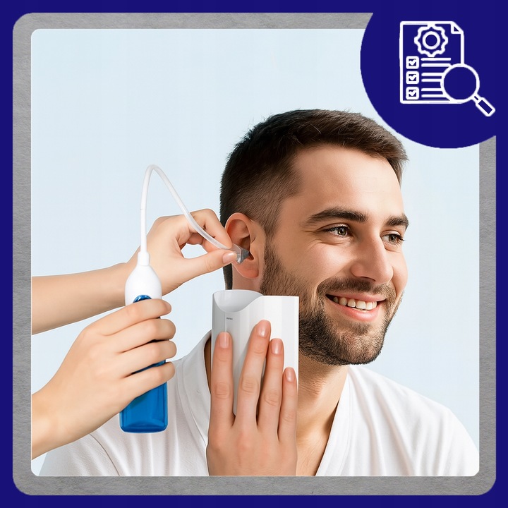 IRYGATOR DO CZYSZENIA USZU WOSKOWINY BEZPRZEWODOWY ZESTAW DO PŁUKANIA