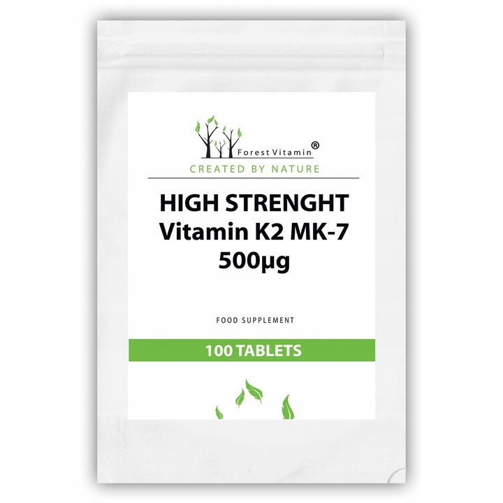 FOREST WITAMINA K2 MK-7 500mcg 100 tab NATURALNA