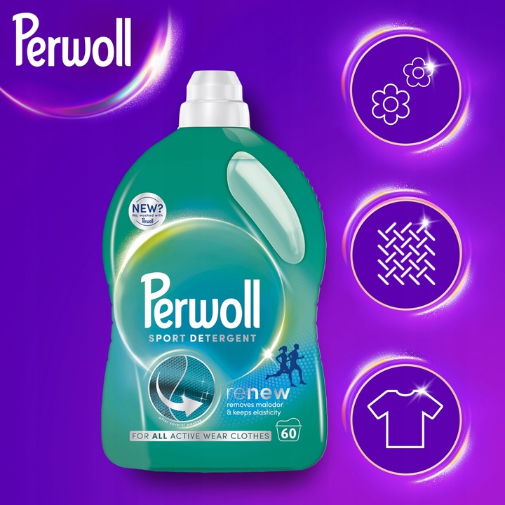 Perwoll Renew Sport płyn do prania 60 prań 3l