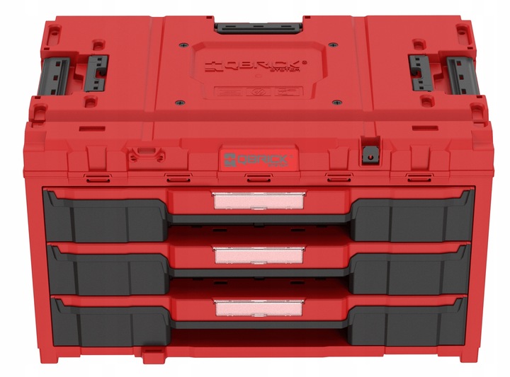 Skrzynka z szufladami Qbrick System ONE 2.0 DRAWER 3 TOOLBOX EXPERT RED