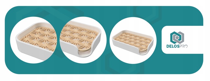 Biała mydelniczka z ociekaczem na blat – wolnostojąca i elegancka