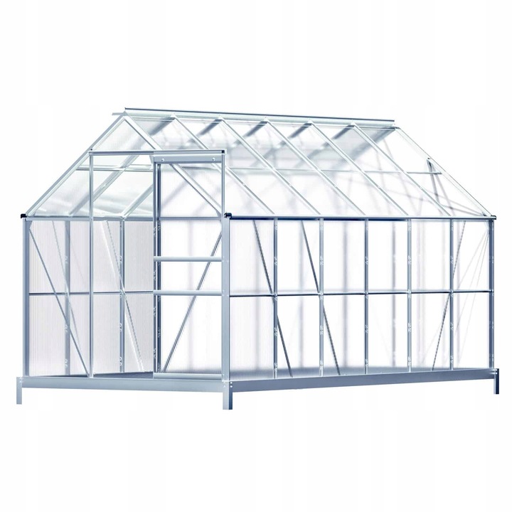 SZKLARNIA OGRODOWA z fundamentem 3x6 3,7 x 1,9m 7m2 ogród POLIWĘGLAN MOCNA