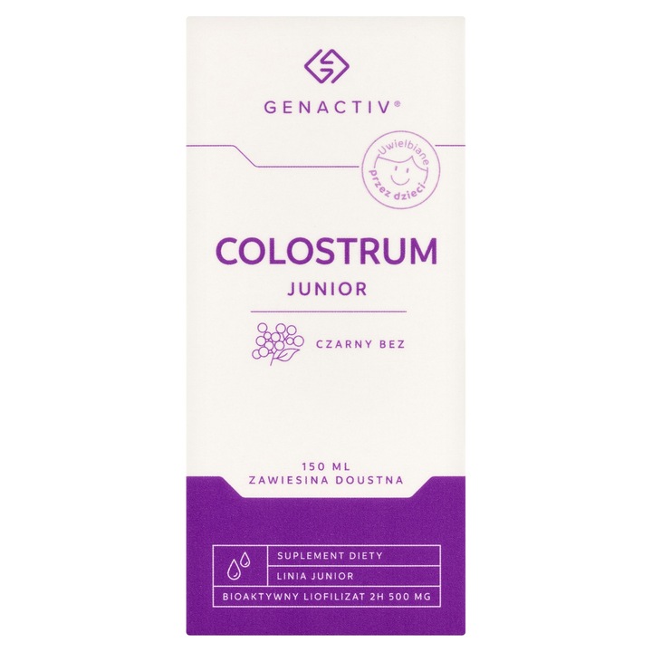 Colostrum Junior Czarny Bez 150ml Genactiv