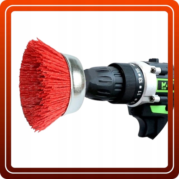 Szczotki druciane nylonowe do wkrętarki wiertarki do drewna zestaw 5