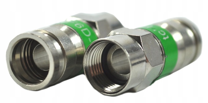 10 sztuk Wtyk Kompresyjny Złączki F 113 na Przewód Kabel TRISHIELD