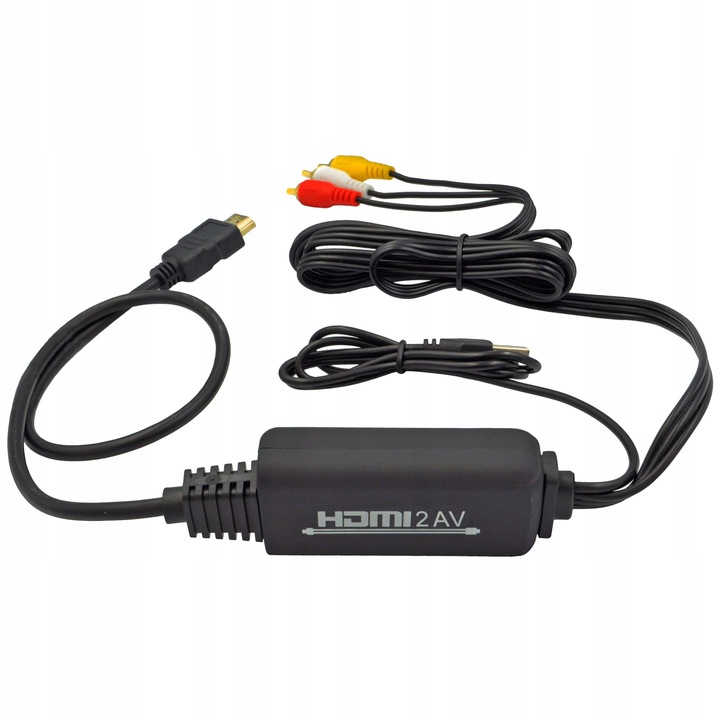 KONWERTER HDMI DO RCA ADAPTER AV CINCH NOWY MODEL WIREWAY WW411015 2m