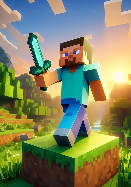 Zestaw trzech plakatów Minecraft