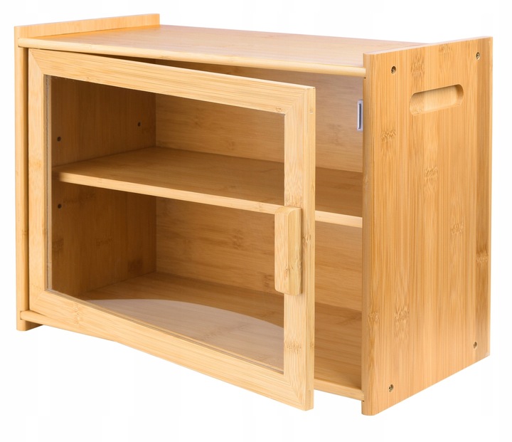 Chlebak Bambusowy Drewniany Pojemnik Na Chleb Bułki Pieczywo Duży z