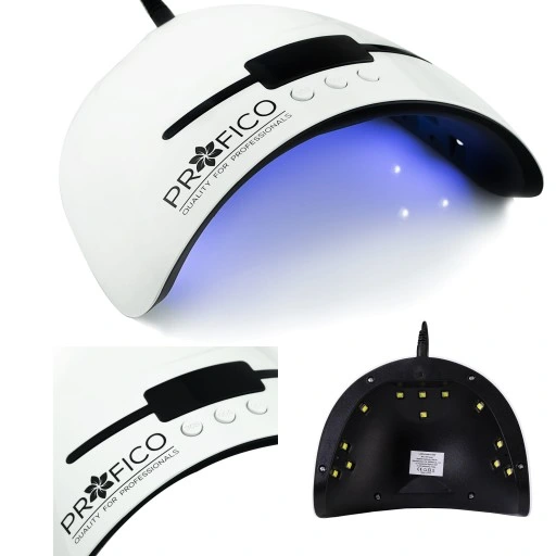 Zestaw MANICURE HYBRYDOWE Startowy do Paznokci LAMPA 48W LED UV AKCESORIA