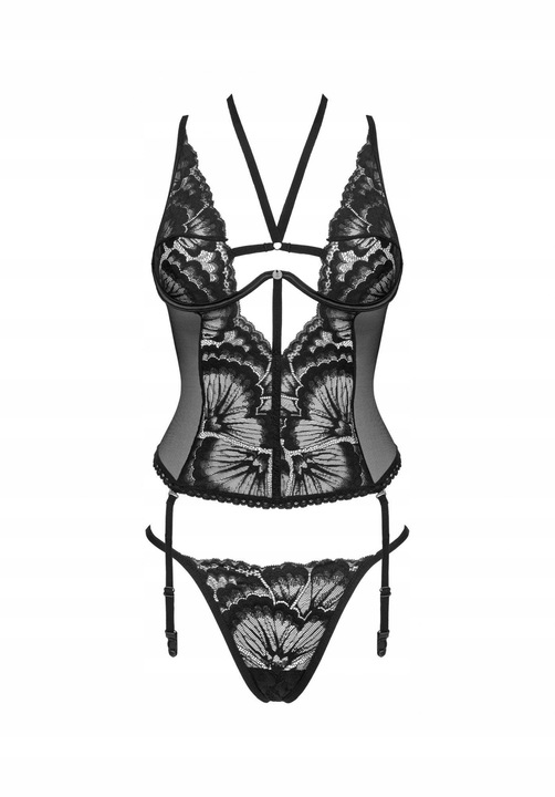 Bielizna-Alessya gorset czarny M/L