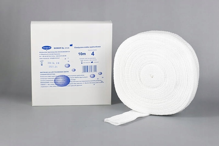 Elastyczna siatka opatrunkowa 10m – rozm. 4 (KOLANO, PODUDZIE ITP.)
