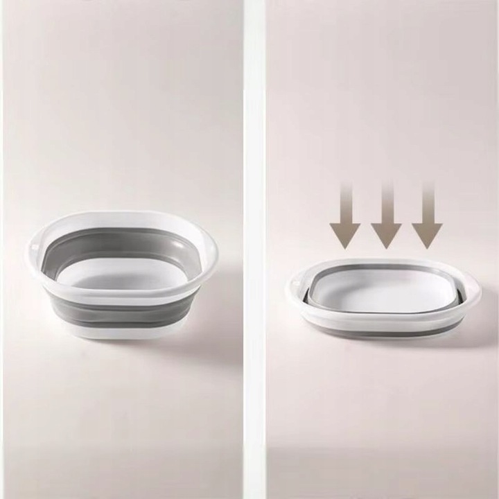 MISKA SKŁADANA SILIKONOWA UNIWERSALNA POJEMNIK TURYSTYCZNY DUŻA MISA 10 L