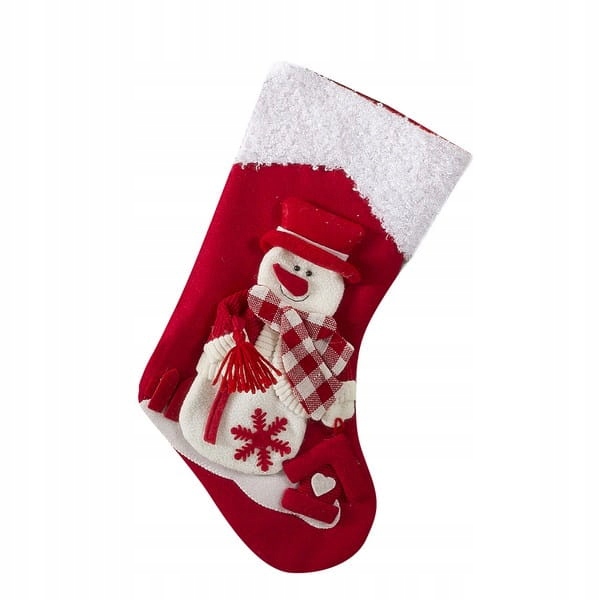 SKARPETA DUŻA DEKORACYJNA OZDOBA ŚWIĄTECZNA NA KOMINEK PREZENTY BUT