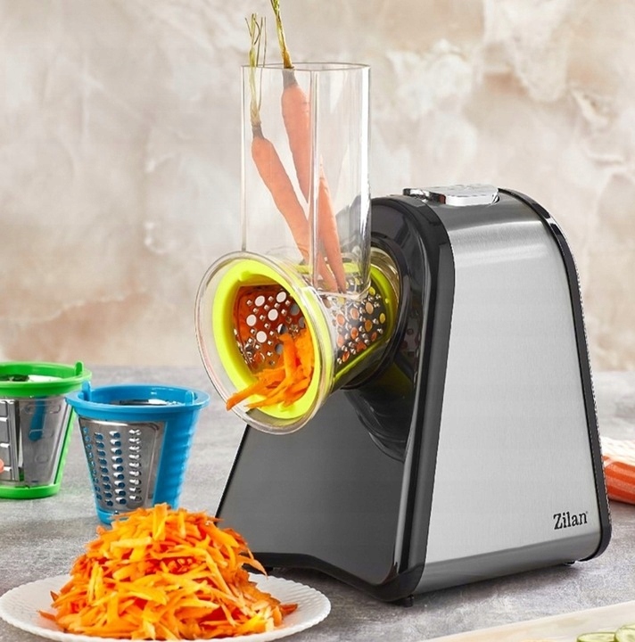 SZATKOWNICA ELEKTRYCZNA ROZDRABNIACZ DO WARZYW OWOCÓW 4 KOŃCÓWKI 200W