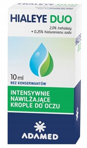 HIALEYE DUO Intensywnie nawilżające krople do oczu 10 ml