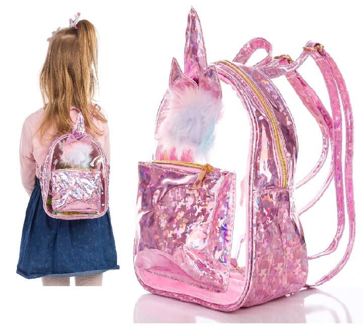PLECAK PLECACZEK RÓŻOWY DLA DZIEWCZYNKI JEDNOROŻEC