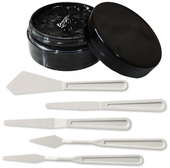 PŁYNNA SKÓRA CZARNA SZPACHLA DO RENOWACJI SKÓR SZPACHELKI