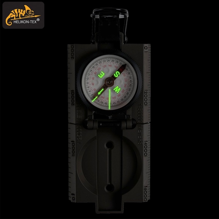 Busola kompas turystyczny wojskowy Helikon Ranger MK2 szary