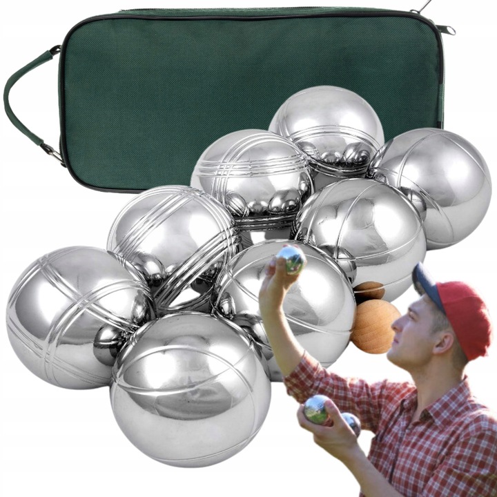 Kule Bule Boule Gra do gry w Bocce Bocze 8 szt Kul z etui z grawerem solid