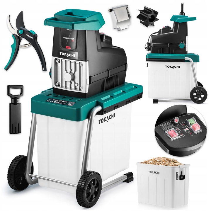 SAMOZASYSAJĄCY ROZDRABNIACZ DO GAŁĘZI Z KOSZEM 60 RĘBAK FREZOWY