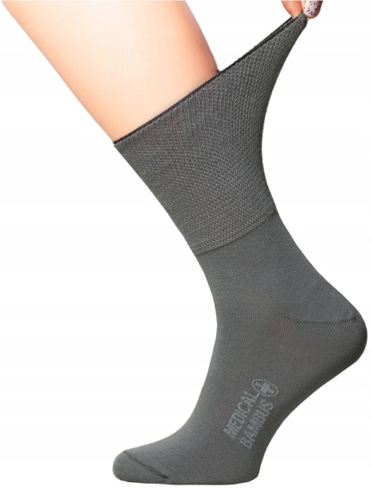 5x Skarpetki BAMBUSOWE MEDYCZNE JONY SREBRA Ag+ antybakteryjne PL 38-40