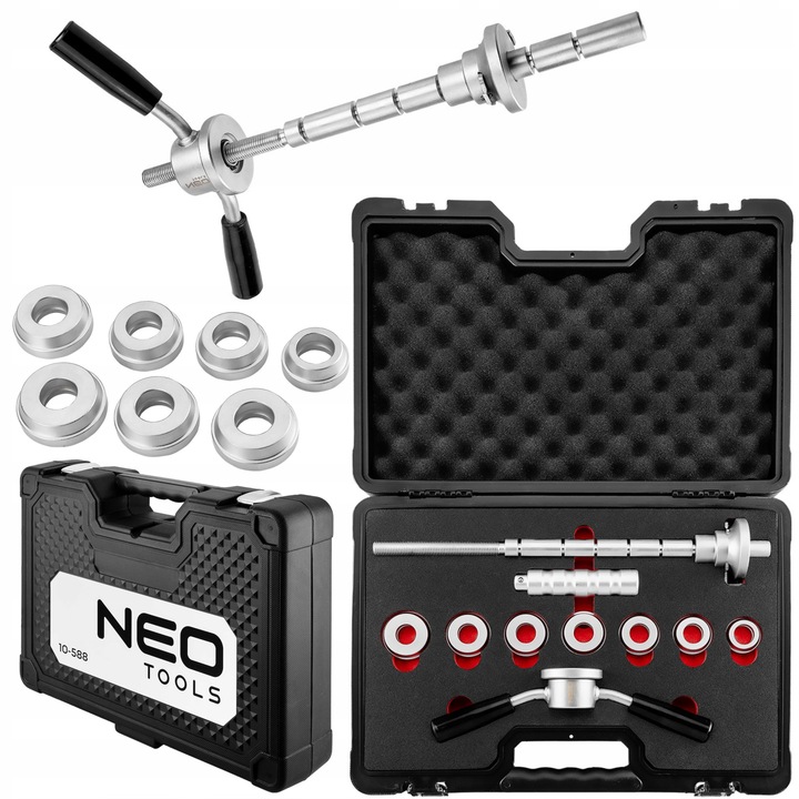 NEO ZESTAW NARZĘDZI DO MONTAŻU I DEMONTAŻU ŁOŻYSK GŁÓWKI RAMY W MOTOCYKLACH