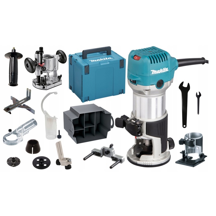 MAKITA FREZARKA WYCINARKA RT0702CX2J 710W + OSPRZĘT -- Makita PL --