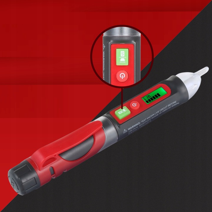 PRÓBNIK NAPIĘCIA TESTER GNIAZDEK ELEKTRYCZNYCH AC BEZDOTYKOWAY