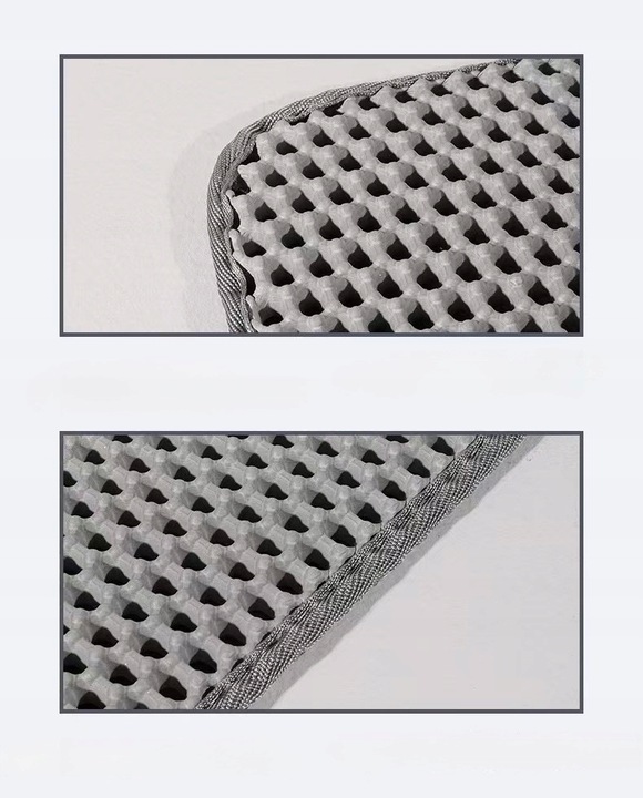 Mata wycieraczka pod kuwetę 60x45 szara Praktyczne rozwiązanie na żwirek!