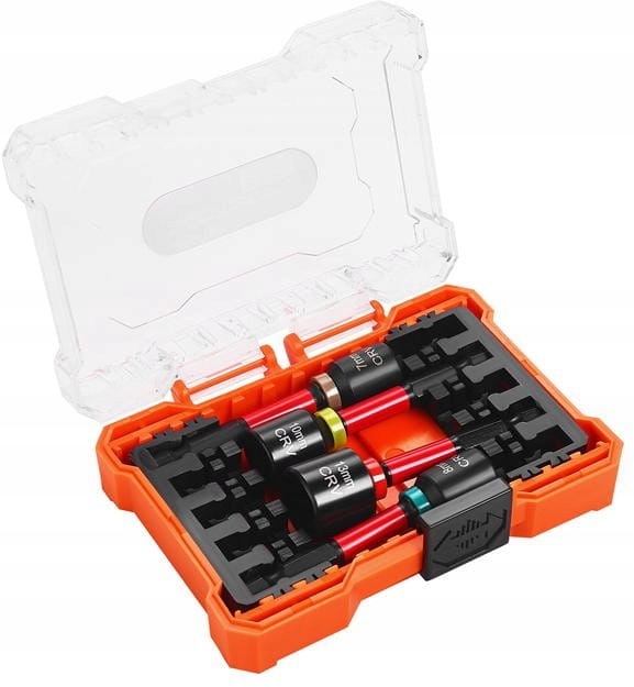 Zestaw nasadek magnetycznych do wkrętów walizka 4 sztuki UDAROWE