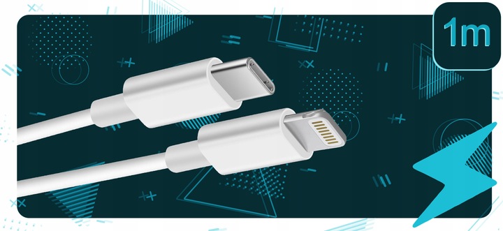 ZESTAW | SZYBKA ŁADOWARKA DO iPhone SIECIOWA USB TYPE-C + KABEL | 3000mA