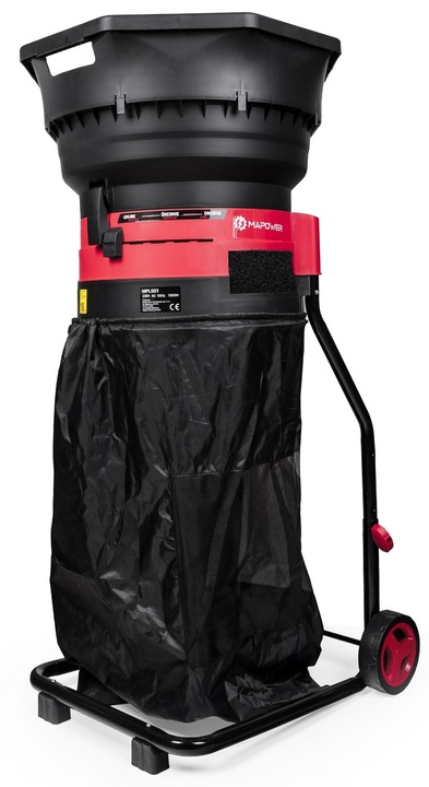 ROZDRABNIACZ DO LIŚCI MULCZER ROZDRABNIARKA ELEKTRYCZNY DUŻY ZBIORNIK