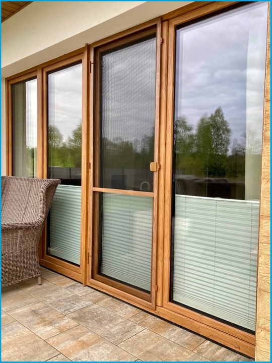 Zatrzask balkonowy + pochwyt ZŁOTY DĄB uchwyt do drzwi balkonowych