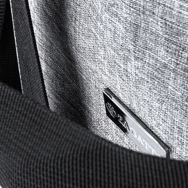 Torebka damska na zakupy pojemna szara duża torba na ramię shopper ZAGATTO