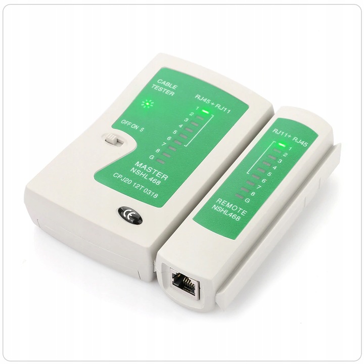 ZESTAW TESTER KABLI NS-468 ZACISKARKA ŚCIĄGACZ IZOLACJI 100 WTYK RJ45 ETUI