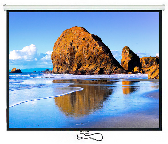 EKRAN PROJEKCYJNY RZUTNIKA 100" 200x150 cm PÓŁAUTOMAT 4:3 MACLEAN