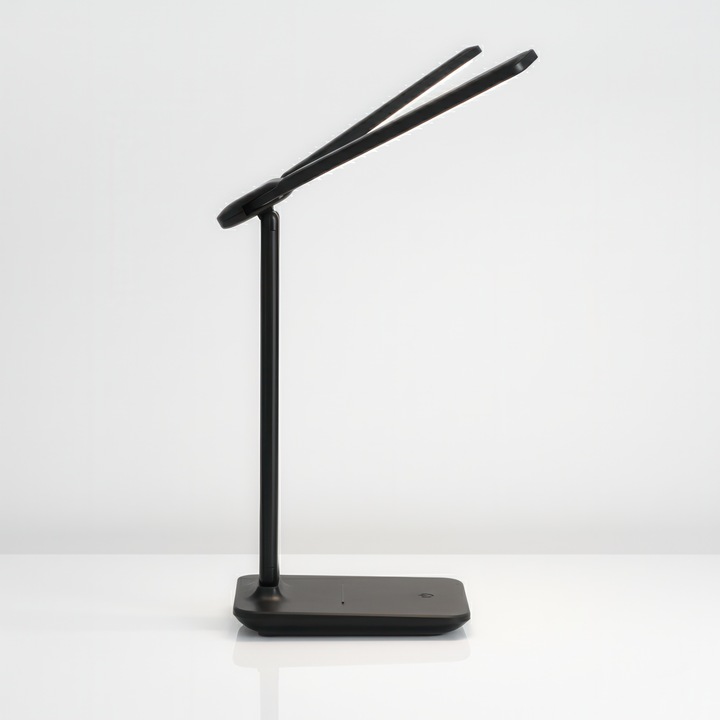 Lampka Biurkowa LED Podwójna Kreślarska Regulowana Dotyk Szkolna Na