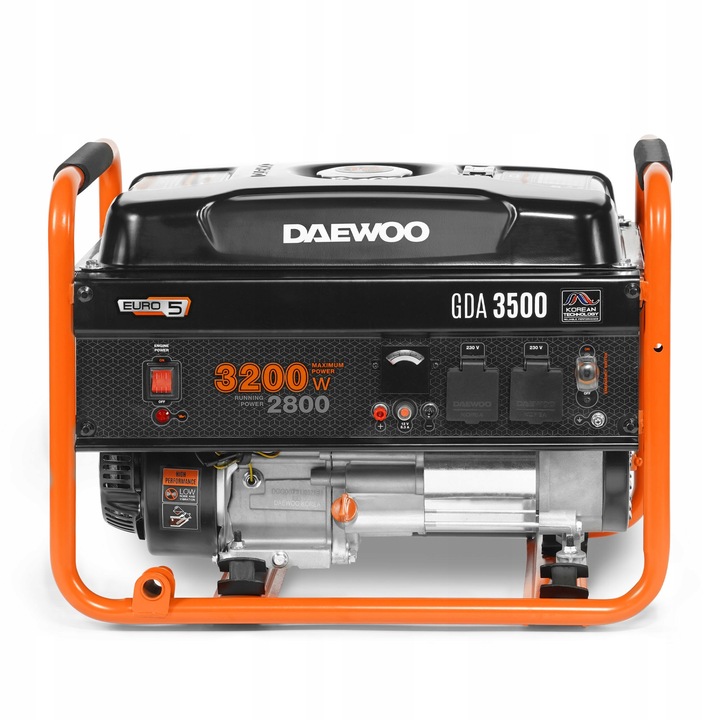 Agregat prądotwórczy Generator DAEWOO GDA 3500 3.2kW 7.5KM 230V AVR