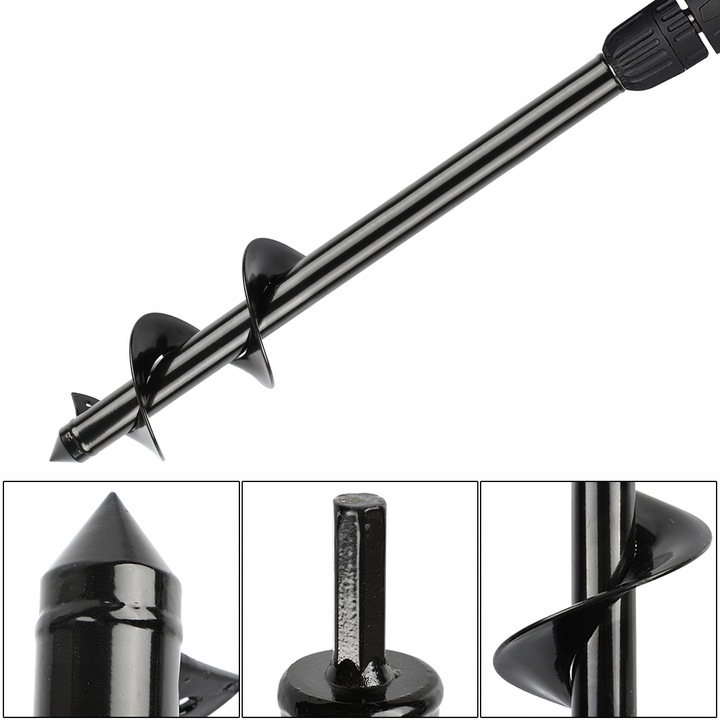ŚWIDER WIERTŁO WIERTNICA DO SADZENIA ZIEMI GLEBY GLEBOWA 10 CM 60 CM