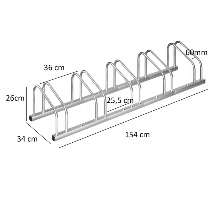 STOJAK NA ROWERY 5 ROWERÓW ROWER ROWEROWY