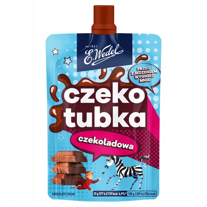 Czekotubka krem czekoladowy E.Wedel 1 kg (20 x 50 g)