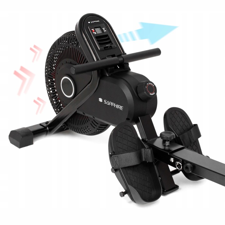 WIOŚLARZ TRENINGOWY powietrzny magnetyczny domowy siłownia składany 150kg