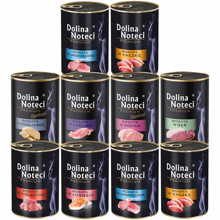 DOLINA NOTECI Premium Karma mokra dla kota Mix Smaków 10 x 400g
