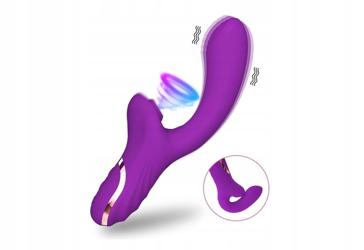 ORGAZMOWY SILIKONOWY SEX WIBRATOR PUNKTU G SSĄCY ŁECHTACZKĘ