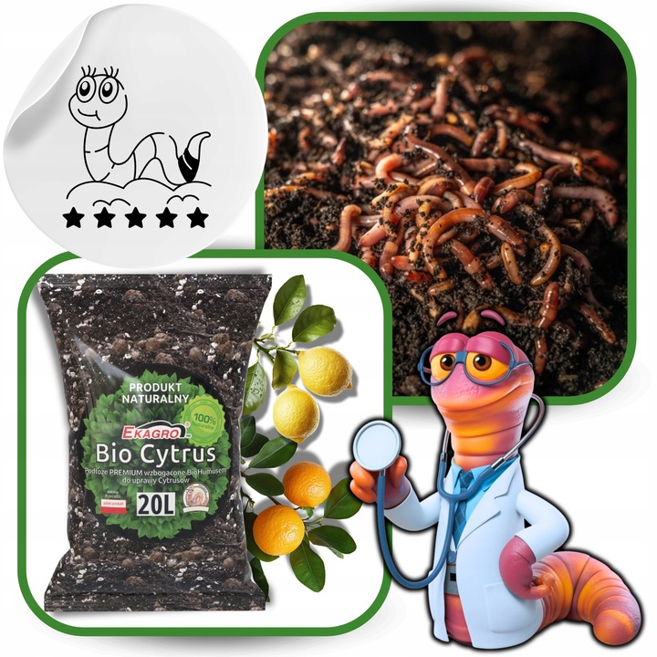 BIO Podłoże do Cytrusów 20l EKO Ziemia Oliwki Mango Awokado