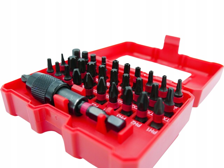 BITY MAGNETYCZNE WKRĘTAKI KOŃCÓWKI UDAROWE ZESTAW 32 EL. - PH PZ TX