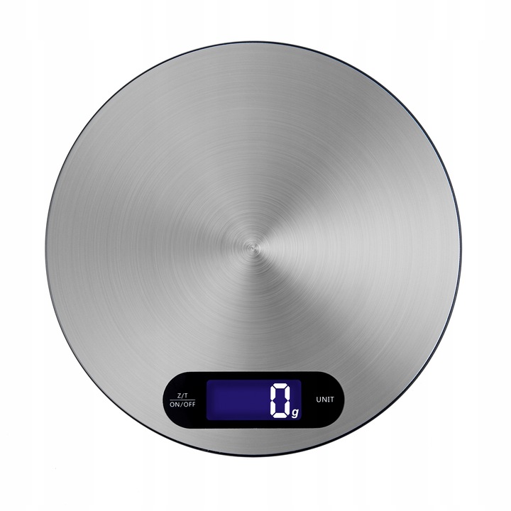 WAGA KUCHENNA ELEKTRONICZNA PRECYZYJNA Z MISĄ SREBRNA LCD 1G / 5KG