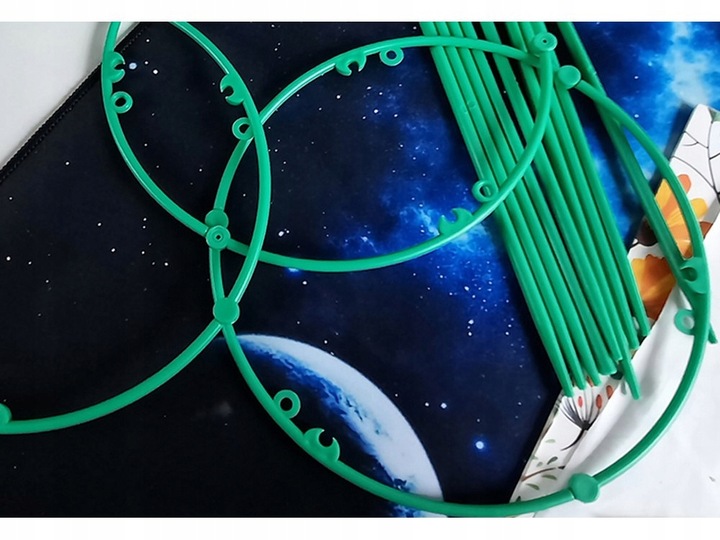 Podpora do roślin kwiatów doniczkowych pierścieniowa okrągła 3 obręcze