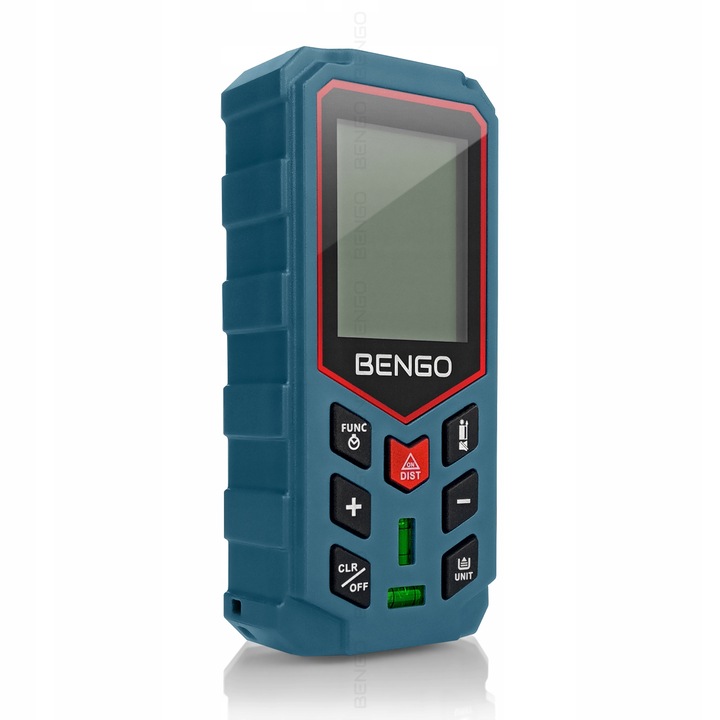 DALMIERZ LASEROWY 50m MIERNIK ODLEGŁOŚCI CYFROWY kątomierz poziomica